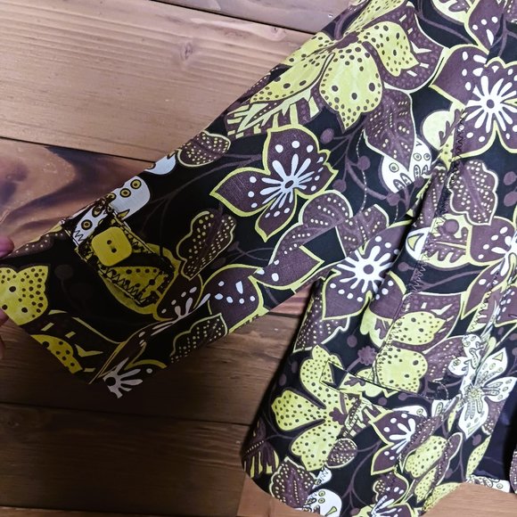 *SALE* NATURAL COTTON VEX Blazer muted tones 3/4 sleeve SZ 14 like new - Picture 4 of 10